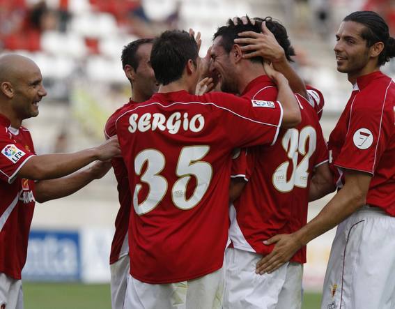 Kike, emocionado tras su gol. Foto: La Verdad